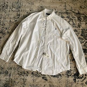 Polo Ralph Lauren White Oxford Dress Shirt XL